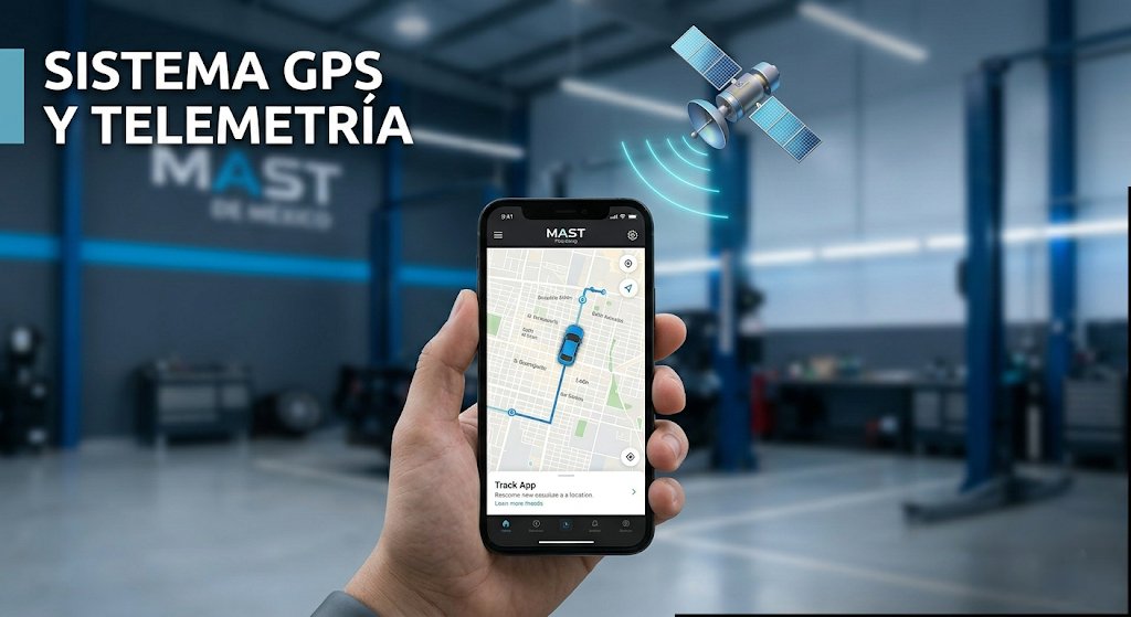 Sistema GPS y Telemetria vehicular para proteccion de activos de MAST de Mexico