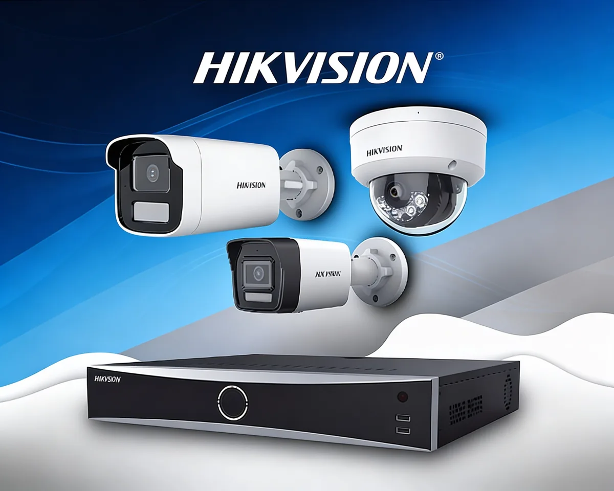 Sistema Hikvision de cámaras y grabador para videovigilancia