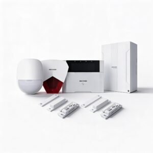 KIT Panel de Alarma HYBRID PRO / 1 Panel Híbrido / 1 Teclado LCD / 1 PIR / 2 Contactos Magnéticos / 1 Sirena Roja