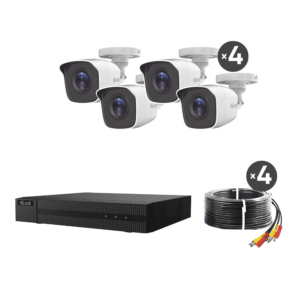 Kit de Seguridad TurboHD 1080p: DVR de 8 Canales Escalable + 4 Cámaras Bala de Metal (Outdoor) y Accesorios