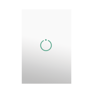 Interruptor Inteligente Z-Wave Plus de 1 Botón: Panel Táctil Profesional compatible con Hubitat y Alula