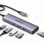 Hub USB-C Ugreen 15596 Docking Station 5 en 1 con HDMI 4K y Carga PD 100W