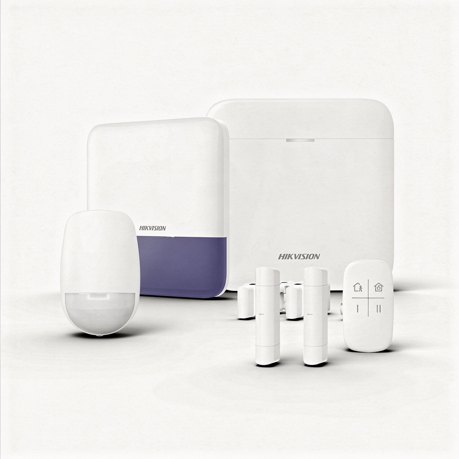 AXPRO-KIT Kit de Alarma Inalámbrico Hikvision AX PRO: Hub WiFi + Sensor PIR + 2 Contactos + Sirena Exterior + Control - Imagen 1