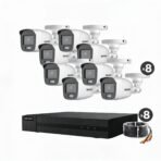 Kit Epcom B8-KIT8-CV/A: DVR 8 Canales + 8 Cámaras 1080p ColorVu con Audio Integrado - Imagen 2