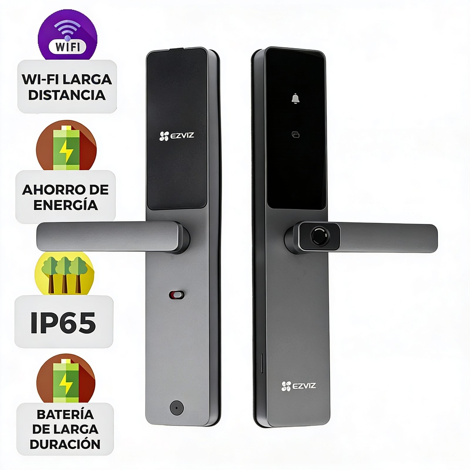 CS-DL05-R100 Cerradura Inteligente Cerrojo Tipo Americano EZVIZ CS-DL05-R100 Wi-Fi - Imagen 1