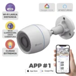 Cámara de Seguridad IP Bala Inalámbrica WiFi de 2 Megapíxeles: Exterior Impermeable, Detección Humana con IA, Micrófono Integrado y Visión Nocturna Avanzada