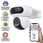 Cámara de Seguridad IP WiFi Robotizada de Doble Lente PT de 8 Megapíxeles: Rotación Independiente (4MP + 4MP), Auto Seguimiento Inteligente y Visión Nocturna a Color - Imagen 4