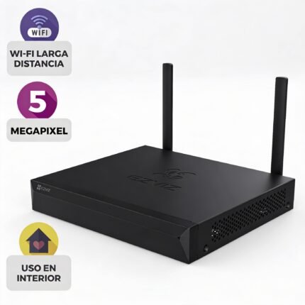 NVR Inalámbrico WiFi de 8 Canales IP EZVIZ CS-X5S/8W: Soporte hasta 5 MP (3K) y H.265