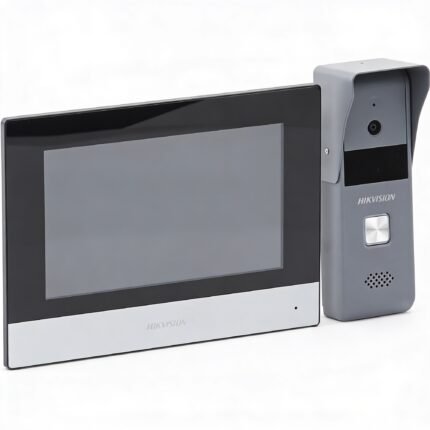 Kit de Videoportero Híbrido Hikvision DS-KIS303-P de 4 Hilos con Monitor Wi-Fi