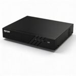 Grabador de video Epcom negro con puerto USB frontal y diseño texturizado