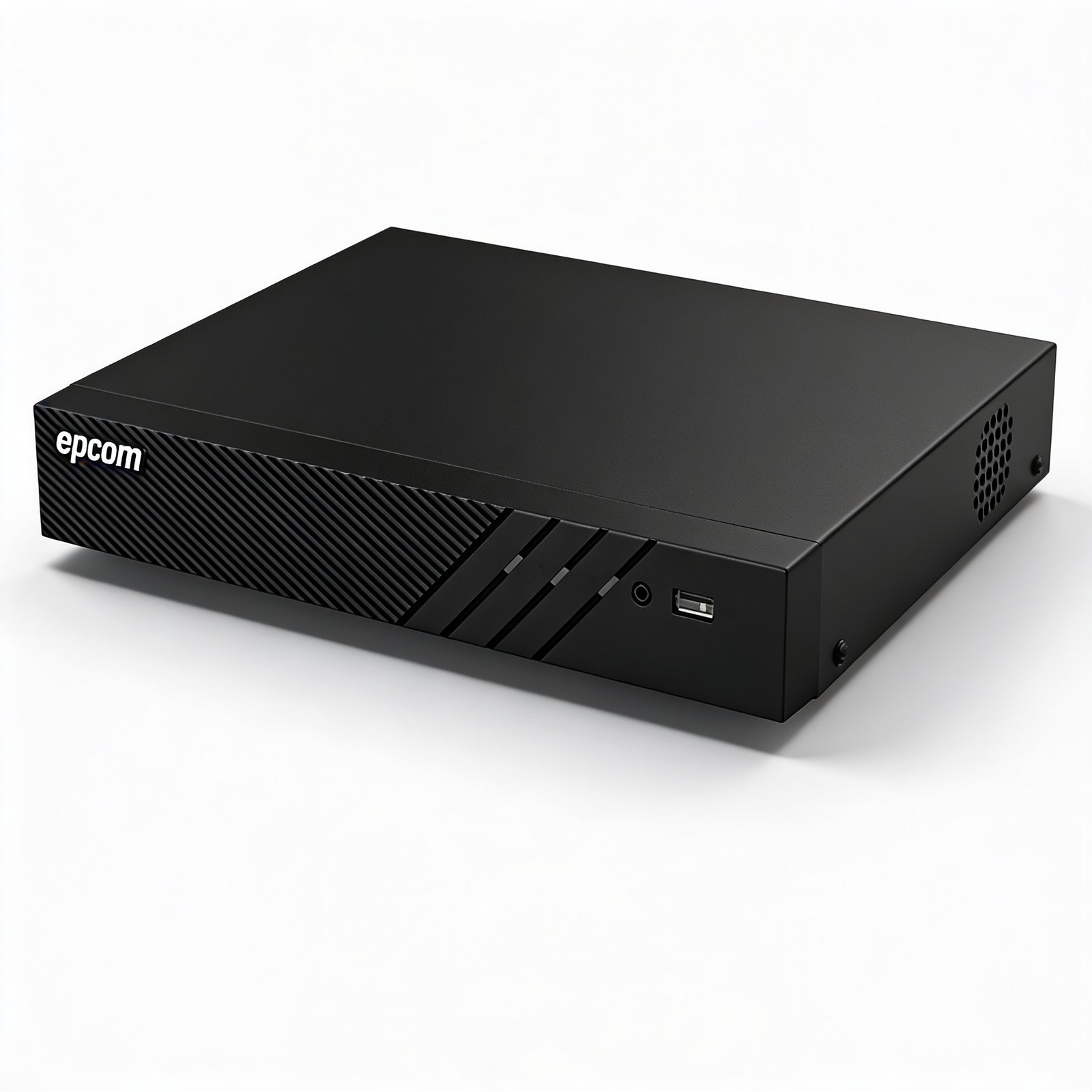 EX-5004-TURBO-L Grabador de video Epcom negro con puerto USB frontal y diseño texturizado