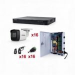 Kit de Seguridad HIKVISION KH1080P16BW TurboHD 1080p con DVR de 16 Canales y 16 Cámaras Bala para Exterior