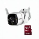 Kit de Cámara IP Wi-Fi TP-Link Tapo C320WS de 4MP con Memoria Micro SD de 64GB